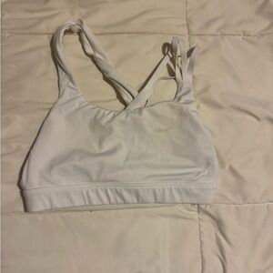 White Athleta Sports Bra